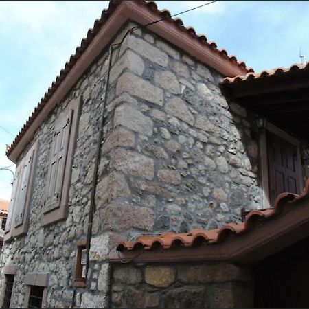 Wood And Stone In The Path Of Lava Villa Antissa Exterior foto